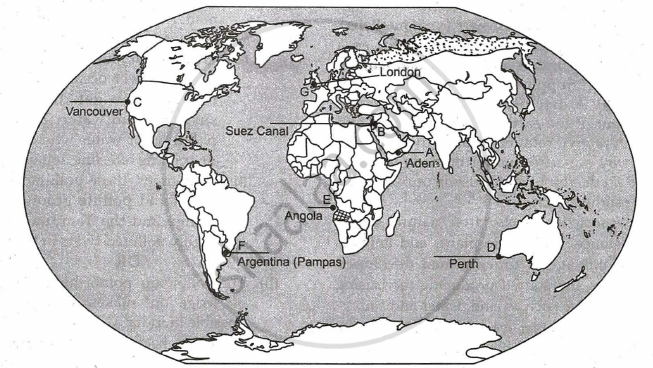 On The Given Political Outline Map Of The World Seven Geographical