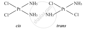 Draw The Geometrical Isomers Of Complex Pt NH3 2Cl2 Chemistry