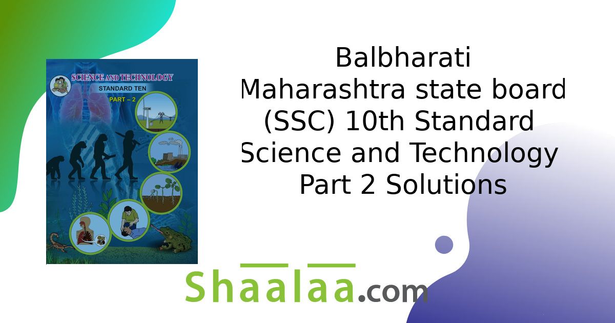 Balbharati Solutions For Science And Technology English Standard