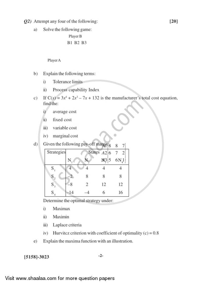 Business Statistics Bachelor Of Commerce B Rd Year