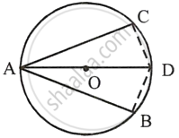 In the given figure, AB is the diameter of a circle with centre O. If ...