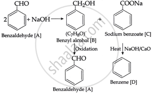 An organic compound [A], having a specific smell forms two compounds [B ...