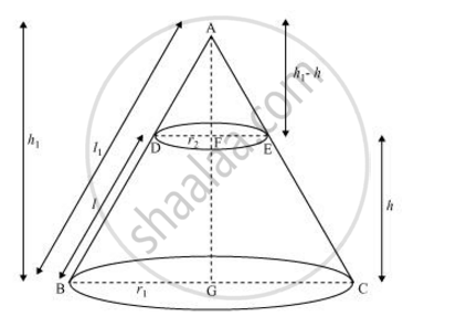 formula of curved surface area of frustum of cone