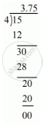 express the following rational number as decimal 15 4