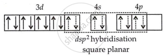 Explain on the basis of valence bond theory that [Ni(CN)4]2− ion with ...