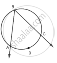 In the figure, if ∠ABC = 35°, then find m(arc AXC)? - Geometry ...