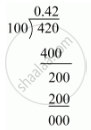 express the following rational number as decimal 42 100