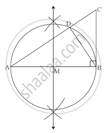 Draw δ Abc Such That, Ab = 8 Cm, Bc = 6 Cm and ∠ B = 90°. Draw Seg Bd ...