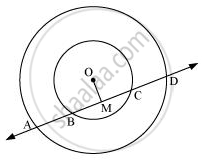 If a line intersects two concentric circles (circles with the same ...