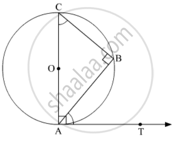 Ab is a Chord of a Circle with Centre O , Aoc is a Diameter and at is ...