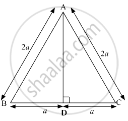 2 find the height of an equilateral triangle having side 2a