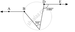 In the given figure, if ray BA || ray DE, ∠C = 50° and ∠D = 100°. Find ...