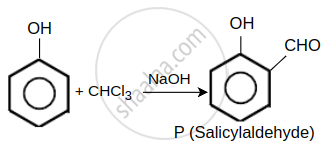 A solution of phenol in chloroform when treated with aqueous NaOH gives ...