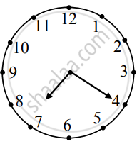 Find the angle between hour-hand and minute-hand in a clock at twenty ...