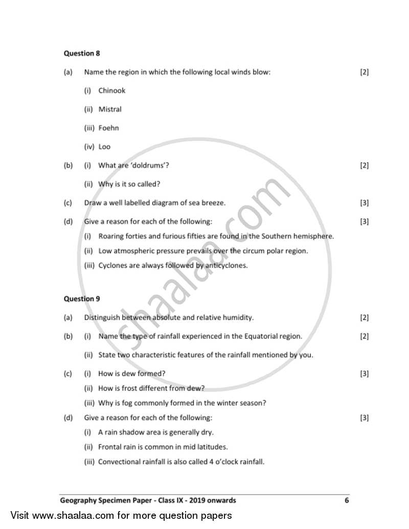 geography-2018-2019-icse-class-9-set-1-question-paper-with-pdf-download