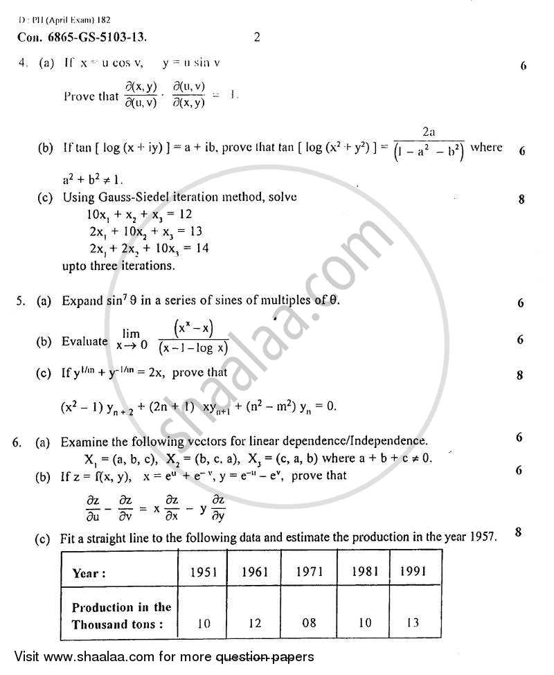 Applied Mathematics 1 2012-2013 BE Biomedical Engineering Semester 1 ...