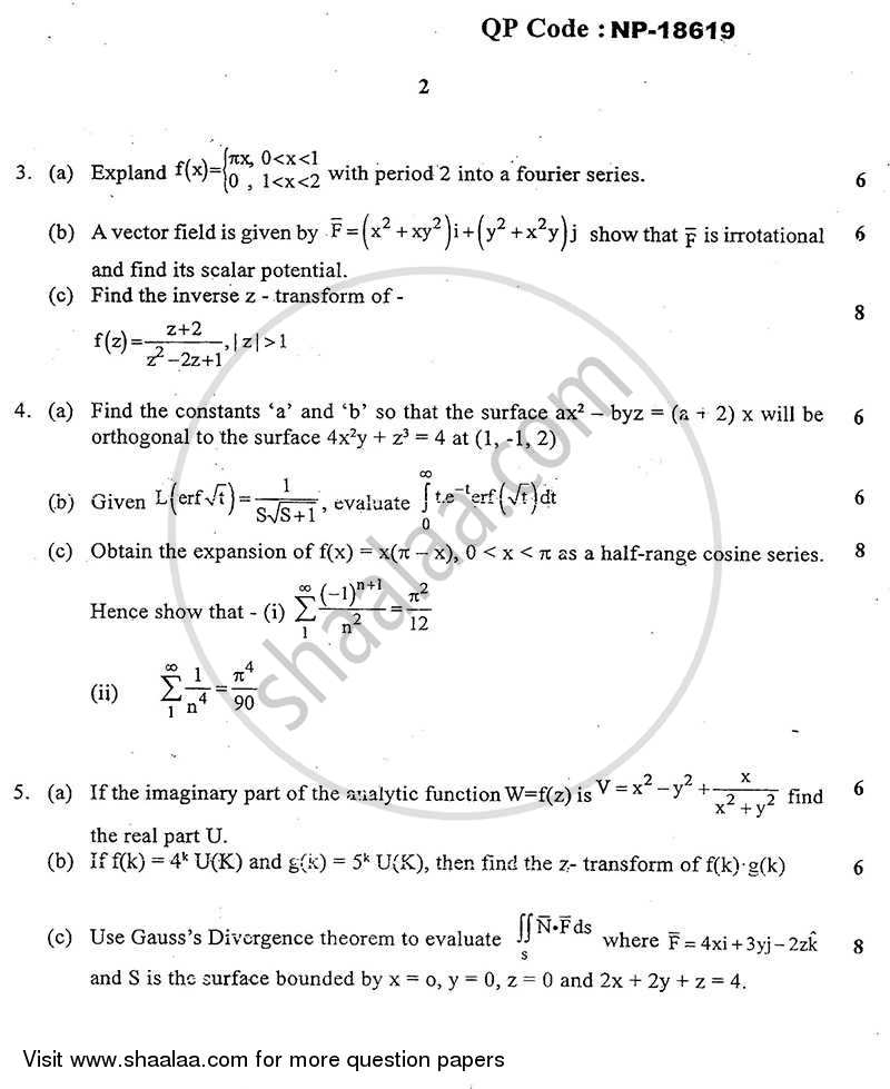 Applied Mathematics 3 2013-2014 Be Computer Engineering Semester 3 (se 