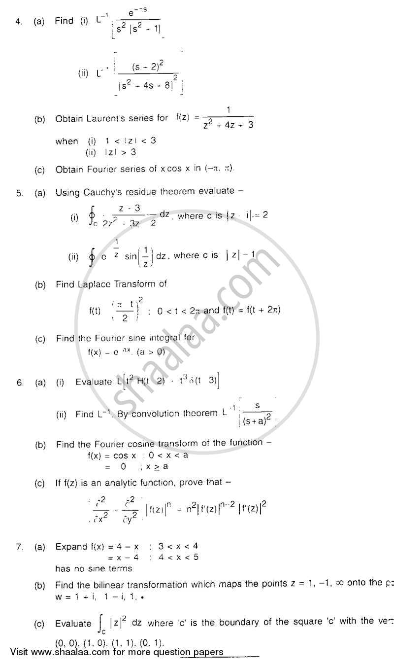 Applied Mathematics 3 2008-2009 BE Electrical Engineering Semester 3 ...