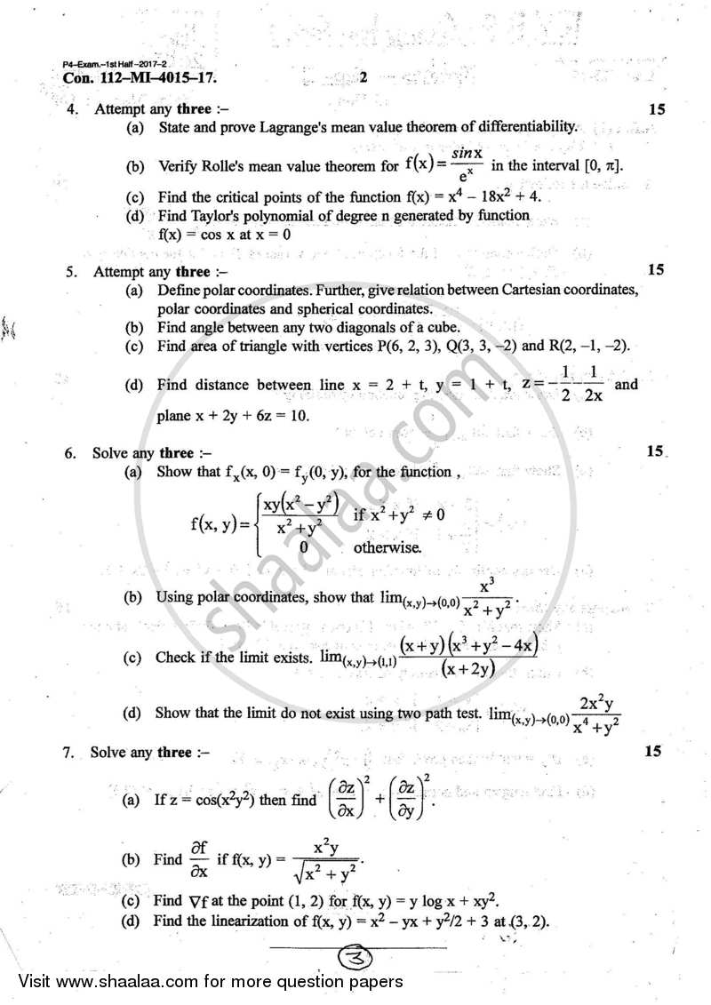 Mathematics 1 2016-2017 B.Sc Computer Science (IDOL) (Correspondence ...