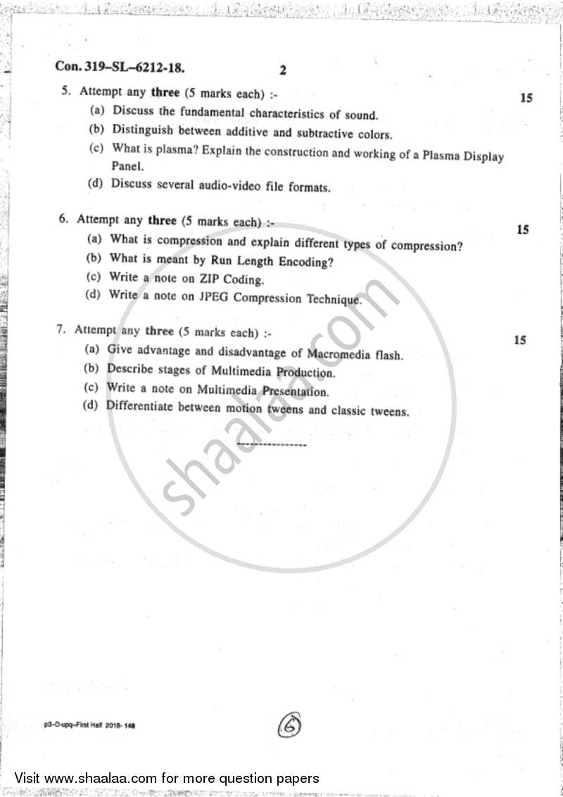 Multimedia 2017-2018 B.Sc IT (Information Technology) Semester 4 (SYBSc ...