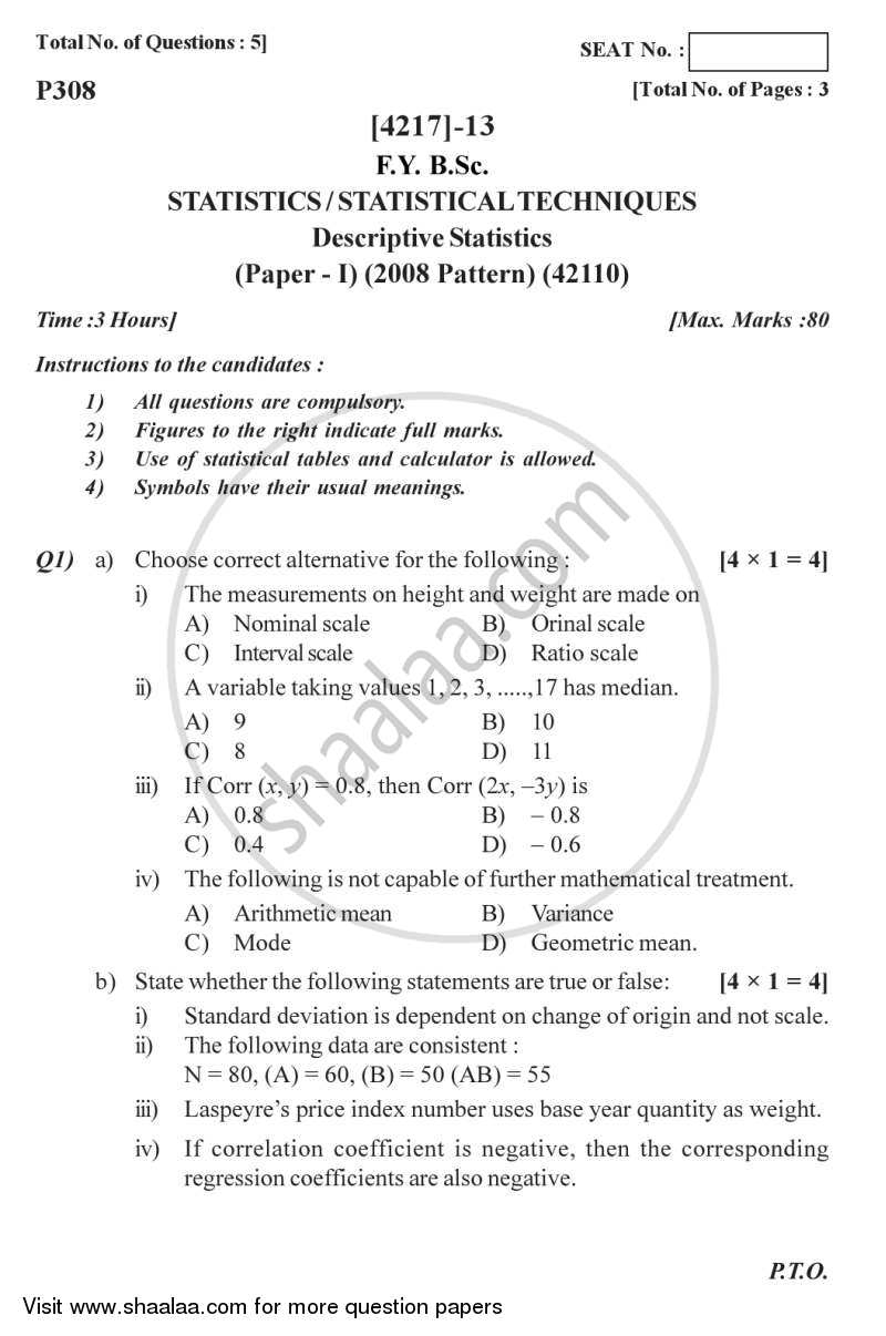 research and statistics question paper pdf