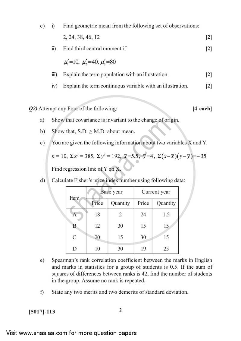 Descriptive Statistics 2016-2017 B.Sc Statistics Semester 2 (FYBSc ...