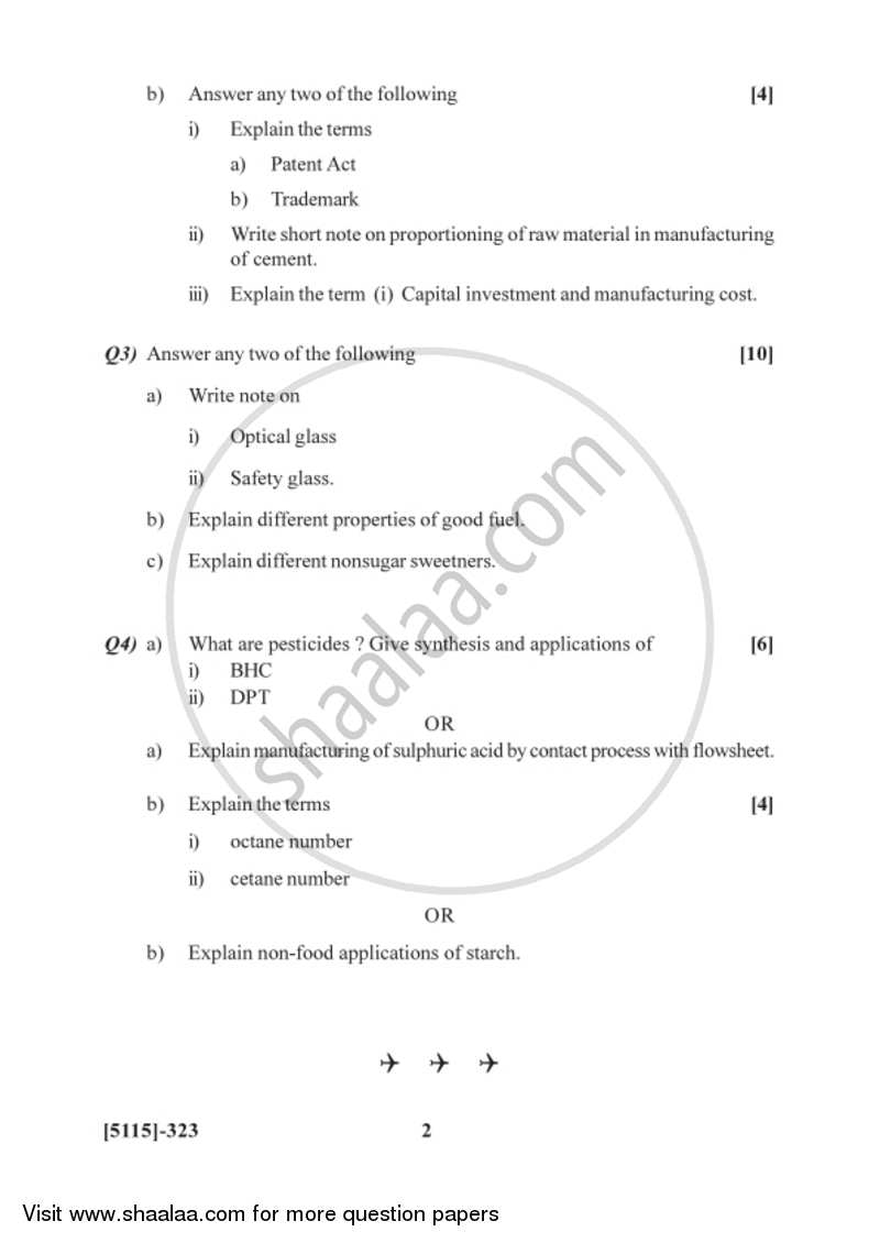 Industrial Chemistry 2016-2017 B.Sc Chemistry Semester 5 (TYBSc) 2013 ...