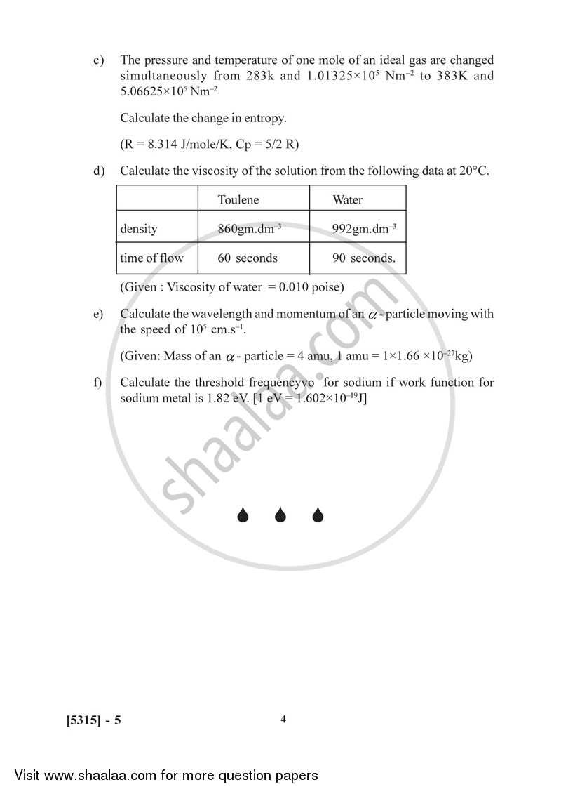 Physical And Inorganic Chemistry 2017-2018 B.Sc Chemistry Semester 2 ...