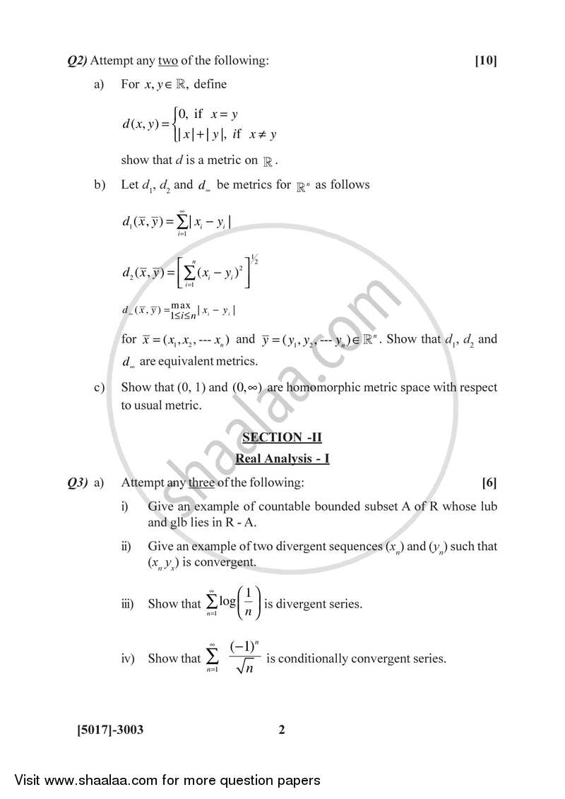 Problem Set 1 2016-2017 B.Sc Mathematics Semester 5 (TYBSc) 2013 ...