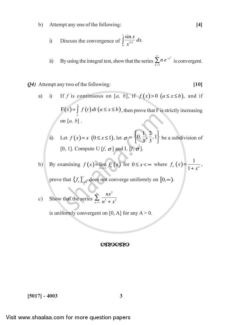 Problem Set 3 2016-2017 B.Sc Mathematics Semester 6 (TYBSc) 2013 ...