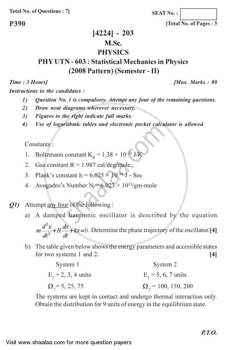 What Is Statistical Mechanics In Physics